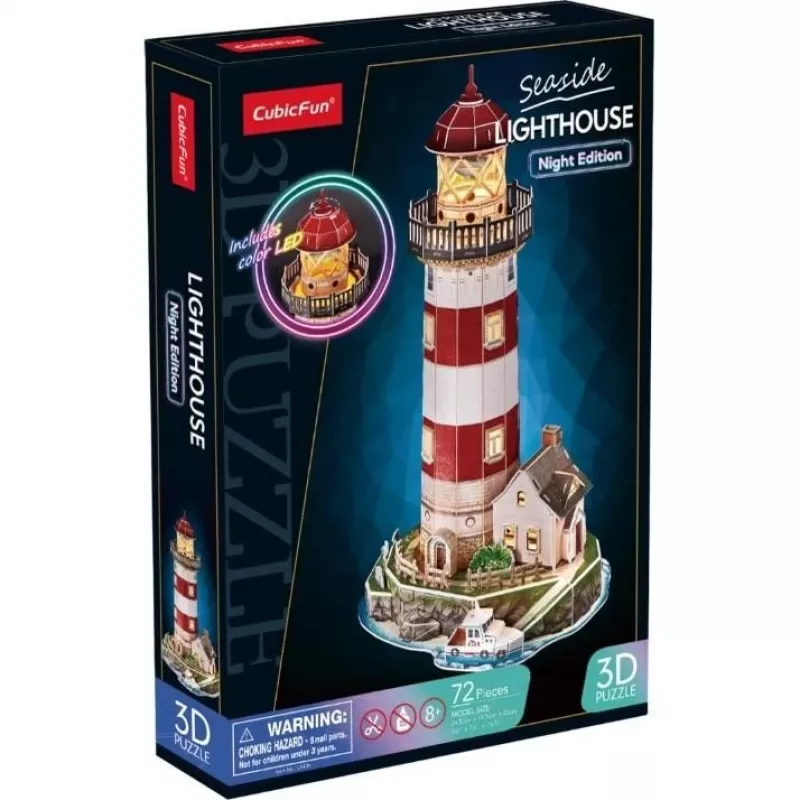 Puzzle 3D 72 pezzi lanterne versione notturna