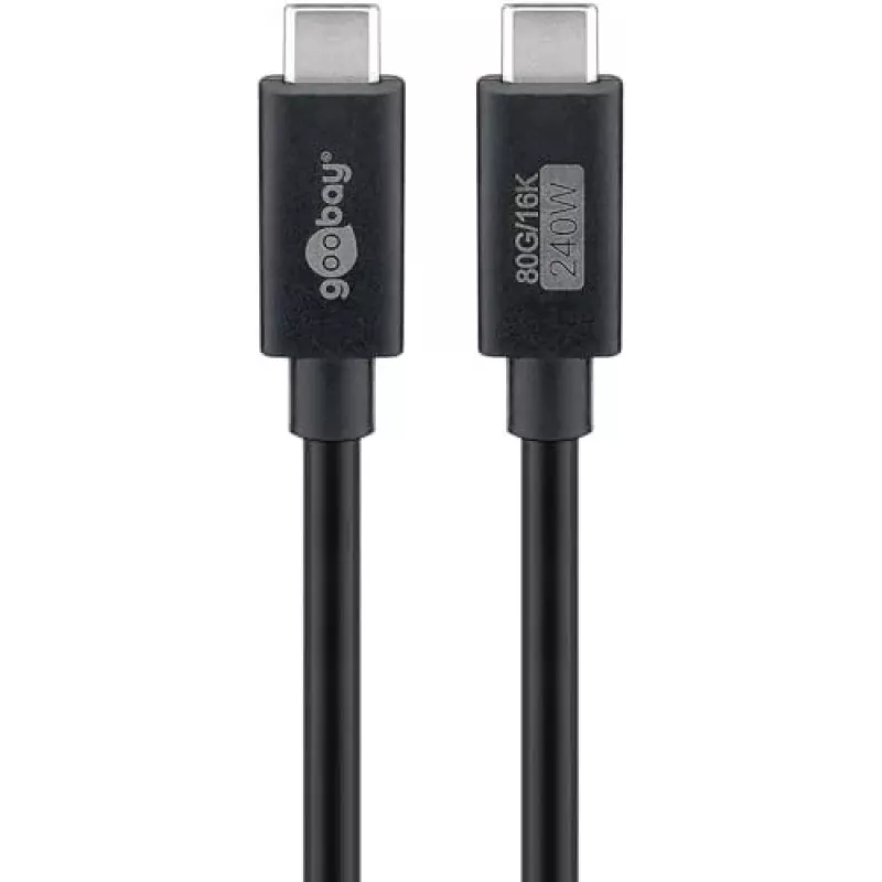 Cavo USB-C WENTRONIC USB4 Gen4 1.2m — supporta 16k@60Hz e 4K@120Hz