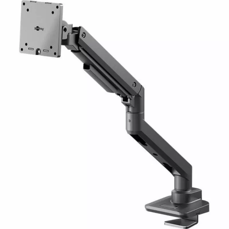 GOOBAY RB74416 braccio singolo per monitor, a gas, nero