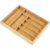 Organizer per cassetto posate GreenBlue GB379 inserto in bambù con scomparti, superficie naturale