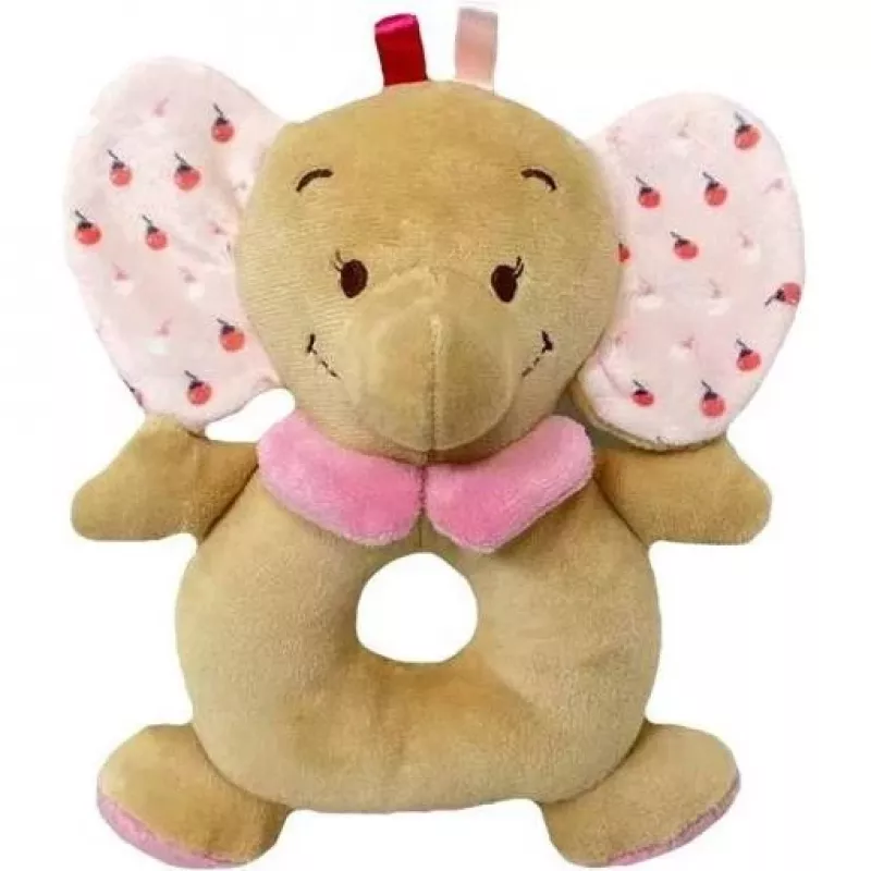 Sonaglio TULILO 9362 rosa elefante 18 cm giocattolo per neonati