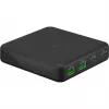 GOOBAY Multiport USB-C PD GaN Caricabatterie da tavolo 65 W, nero
