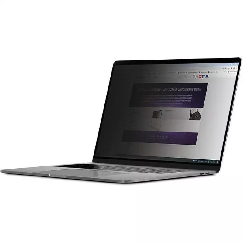 Qoltec 51051 filtro privacy GDPR per notebook, 14 pollici, 16:9