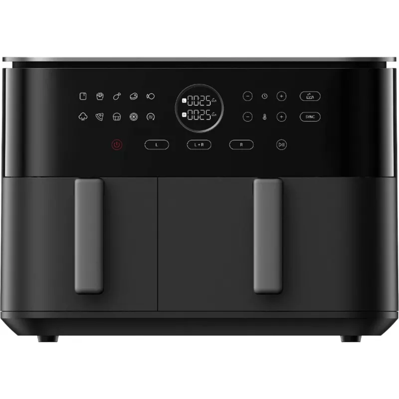 Friggitrice ad aria Xiaomi Dual Zone EAN 10 L 2700W potenza totale nero