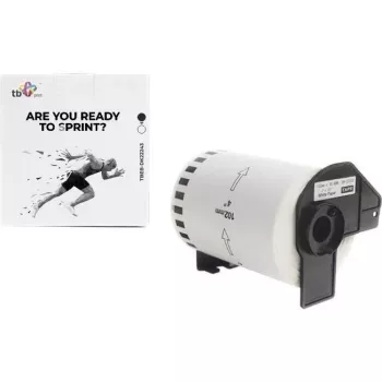 Rotolo di etichette per stampa, etichette TB TBEB-DK22243 Brother nero su bianco 102x30.48mm (10.20cm)