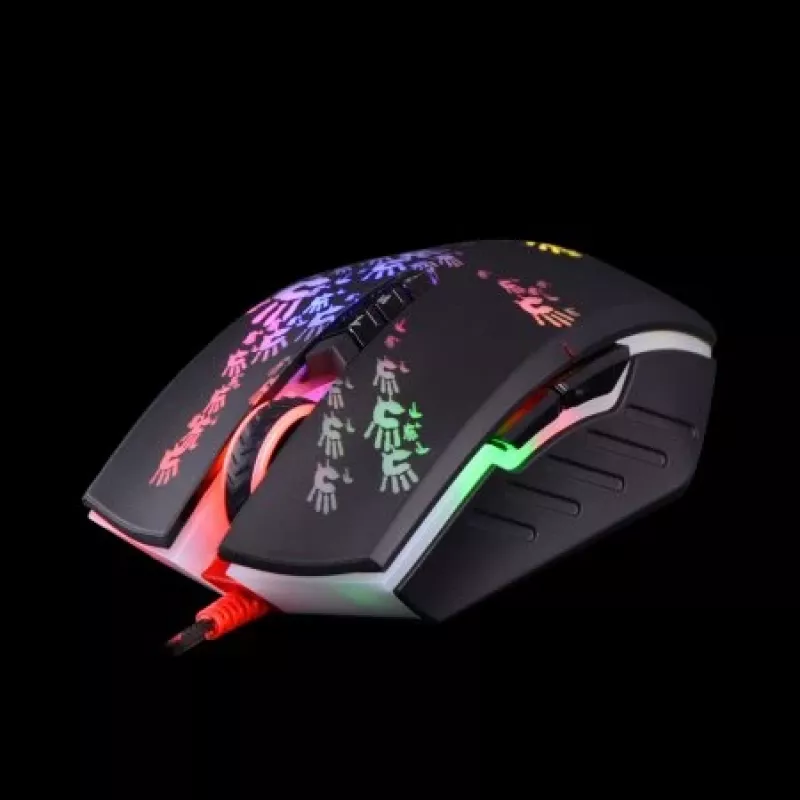 Mouse da gaming A4Tech BLOODY A60 — ottico, ambidestro, 6200 DPI, USB Type-A, 8 tasti, nero