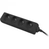 Lanberg, ciabatta, PS0-04E-0150-BK distributore di corrente 4 prese AC per interni nero (4x, CEE 7/5, 1,50 m)
