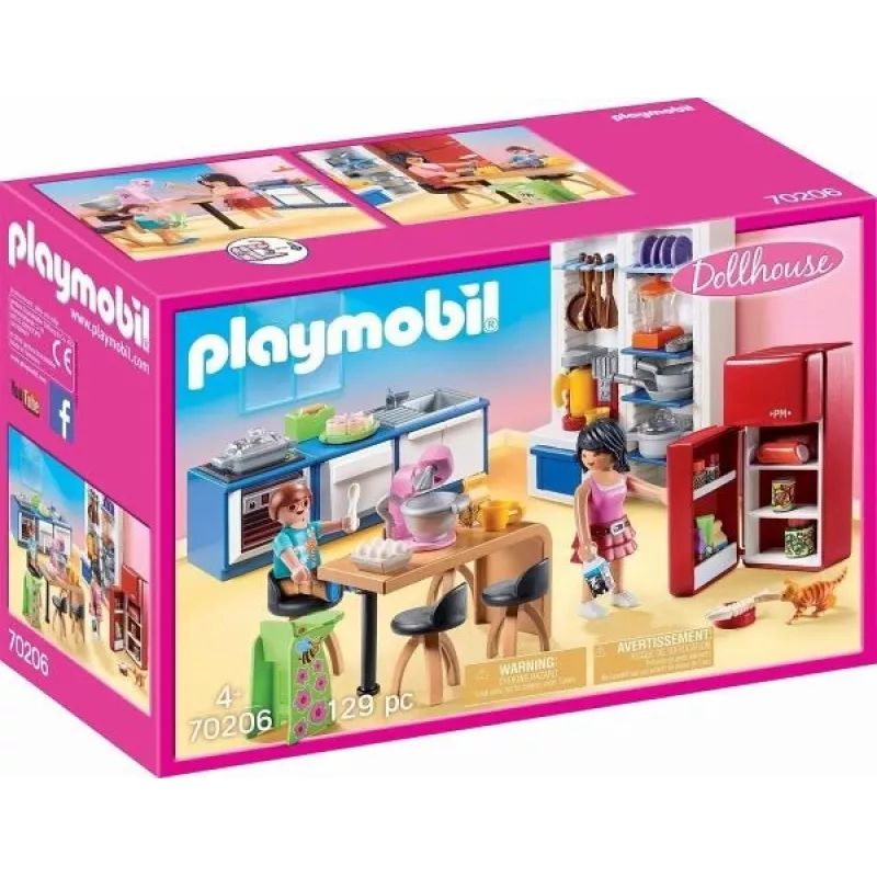 Set di gioco Action/Adventure Playmobil Dollhouse 70206