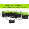 Equalizzatore di tensione QOLTEC 51098 per sistemi 48V — 4×12V equalizzatore di batterie