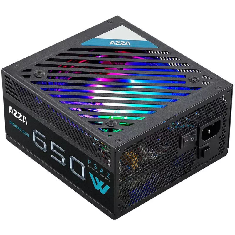 Alimentatore Azza PSAZ-650W(ARGB) 20+4 pin ATX ATX nero