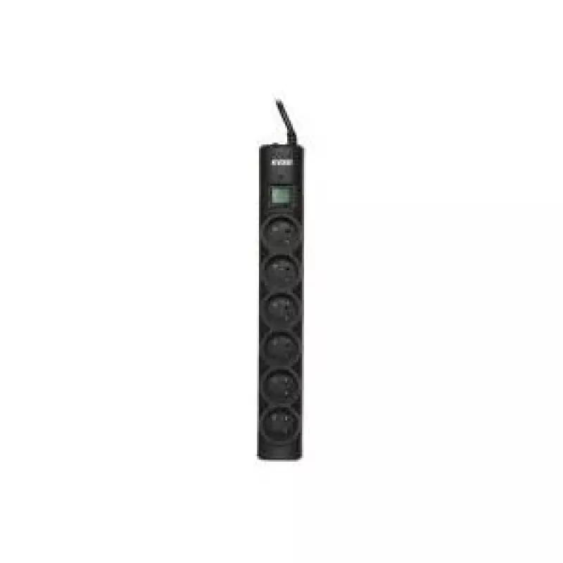 Ever OPTIMA protezione da sovratensione 1,5 m (6 x UTE; 10 A; nero) (T/LZ08-OPT015/0000)