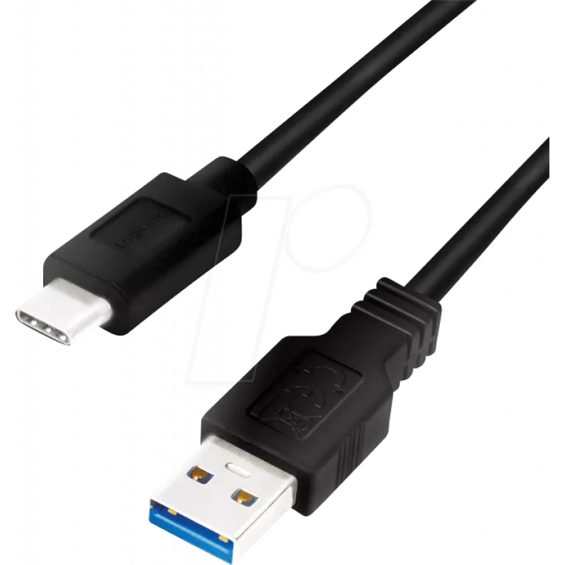Logilink - Cavo USB - USB Type-A (F) a USB-C (M) - USB 3.2 Gen 1 - 3 A - 1 m - nero (CU0168)