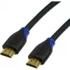 LogiLink CH0065 cavo HDMI 2.0 High Speed con Ethernet, 4K/60Hz Ultra HD, 3D, connettori dorati, 7,5 m, nero