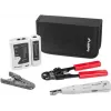 Set di attrezzi per rete LANBERG tester spellafili pinza crimpatrice NT-0301 – supporto connettore RJ-12