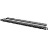 Lanberg PPU5-0024-B - RJ-45 - Cat5, Cat5e - nero - metallo - montaggio su rack - 0,5HE (PPU5-0024-B)