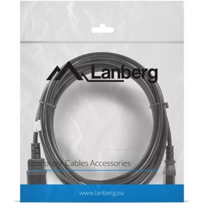 Cavo di alimentazione Lanberg C13-C14 VDE, 5 m distributore di corrente (ca-c13e-11cc-0050-bk)