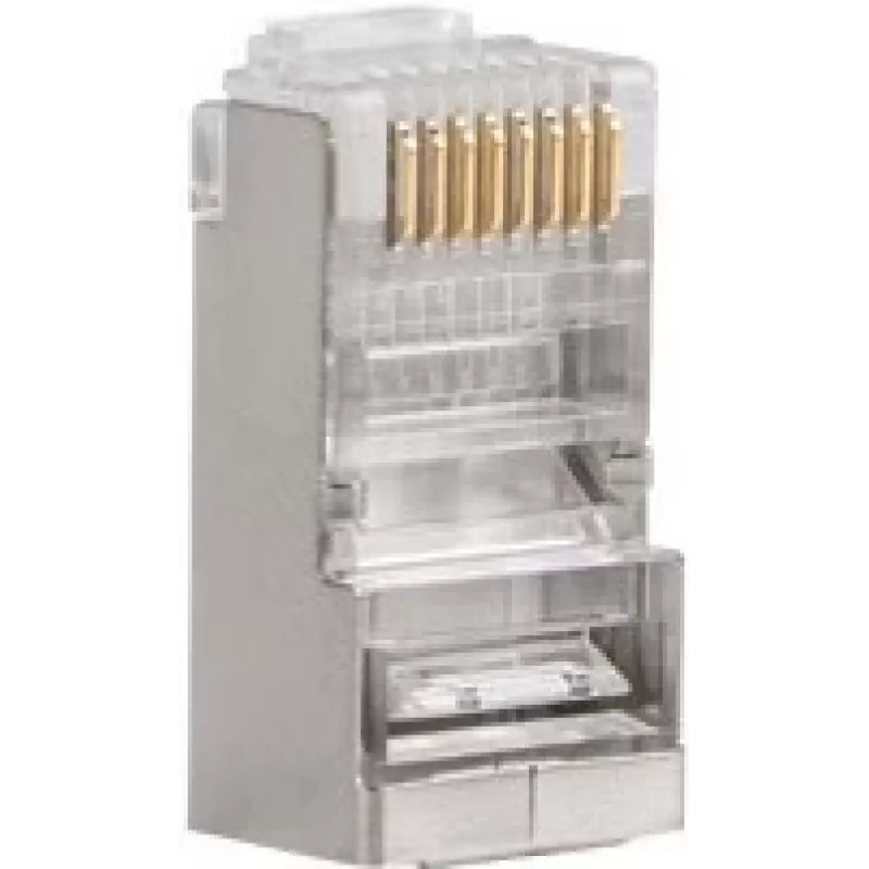 Lanberg PLS-5000 connettore per fili RJ-45 acciaio inox - trasparente (PLS-5000)