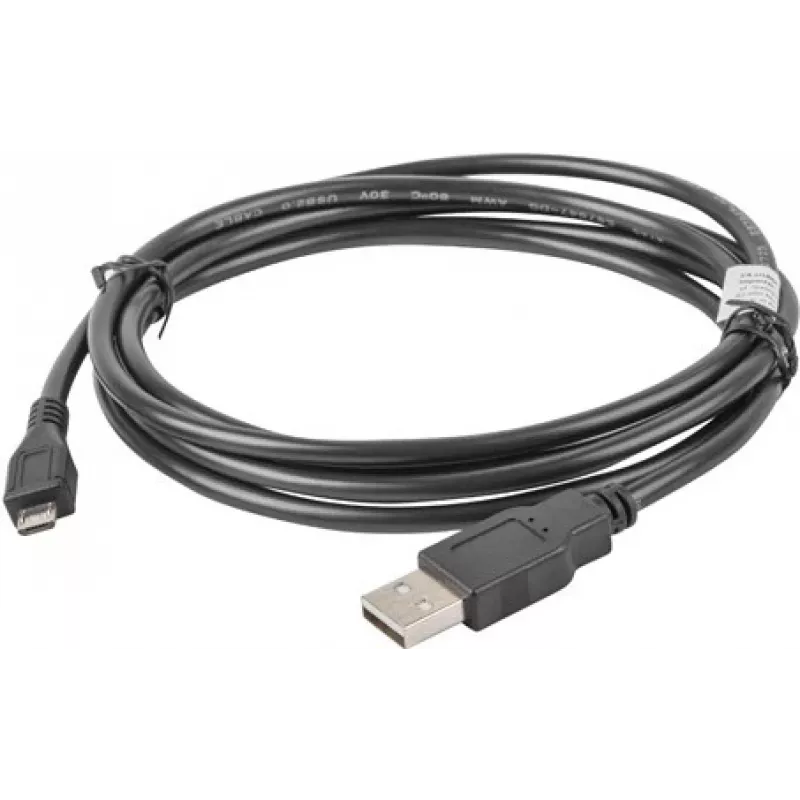 Cavo USB 2.0 LANBERG CA-USBM-10CC-0018-BK, Micro-USB B su USB A, 1,8 m, nero