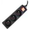 Protezione da sovratensione Gembird EG-PSU3F-01 nero 3 prese AC 230 V 0,6 m