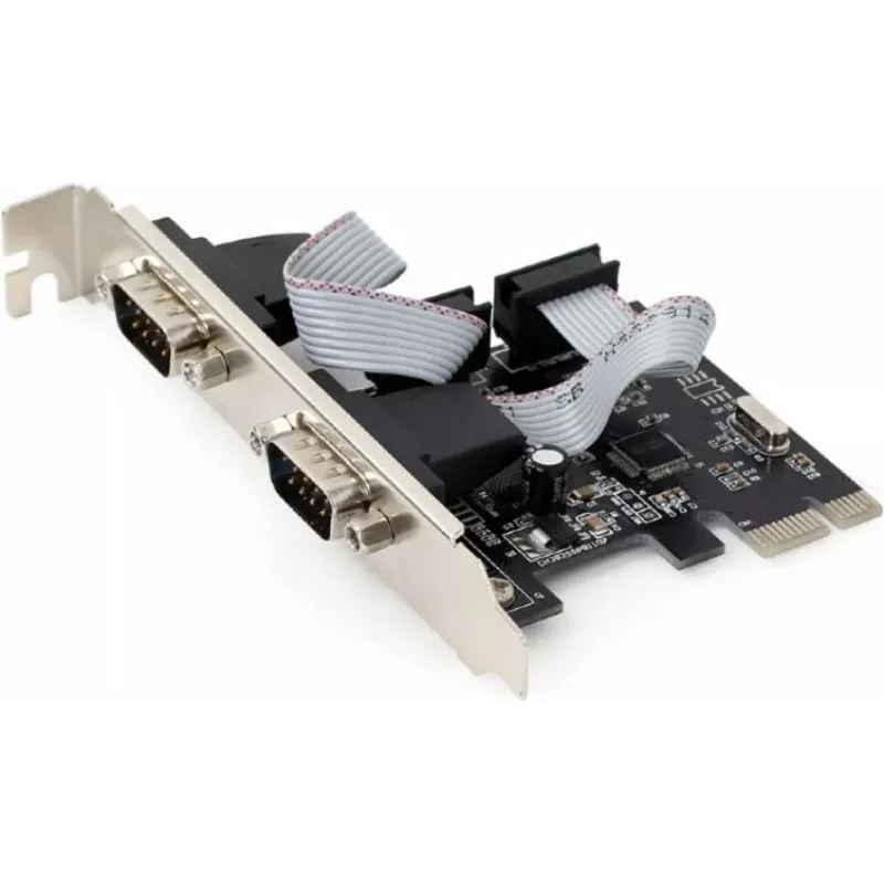 Scheda seriale PCIe Gembird SPC-22, 2x RS-232, low profile, WCH382, 2 Mbps