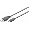 Wentronic goobay - cavo USB - USB-C (M) a USB Type A (M) - USB 3,1 Gen 2 3 A - 50 cm - rotondo - nero (41073)