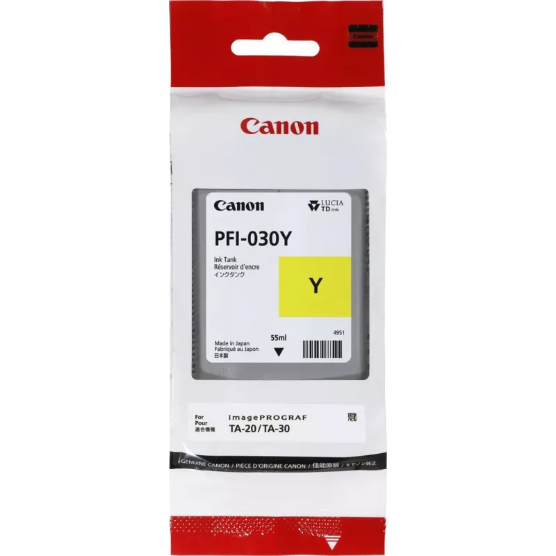 Cartuccia d'inchiostro Canon PFI-030Y 1 pz. originale giallo