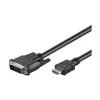 Goobay | Cavo DVI-D/HDMI, nichelato | 50580 | connettore DVI-D single-link (18+1 pin) | connettore HDMI (Type-A) | 2 m