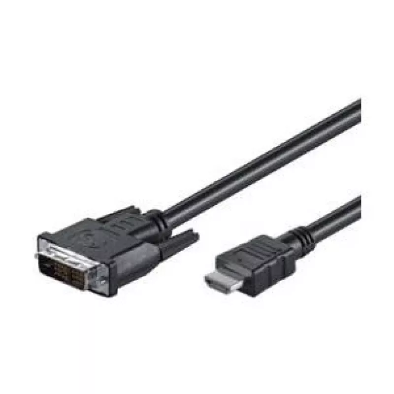 Goobay | Cavo DVI-D/HDMI, nichelato | 50580 | connettore DVI-D single-link (18+1 pin) | connettore HDMI (Type-A) | 2 m