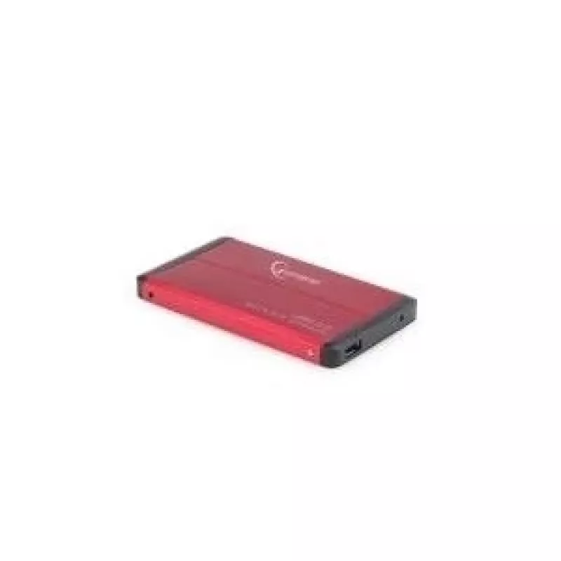 Gembird EE2-U3S-2-R - Disco rigido - SATA - 6,35 cm (2.5) - 3.0 - rosso - alluminio (EE2-U3S-2-R)