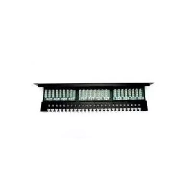 Digitus DN-91524U-EC patch panel 19" a 24 porte Cat5e U/UTP, 1U, con supporto per cavi, nero