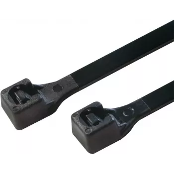 LOGILINK - Set da 100 fascette per cavi, lunghezza 30 cm, nero (KAB0004B)