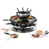 Unold 48726 Raclette-Grill per 8 persone 1300 W Nero, Acciaio inox