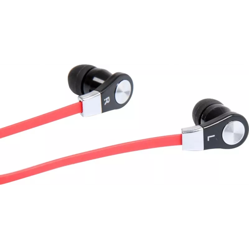 MAGICSOUND DS-2 - Cuffie stereo con microfono, nero-rosso