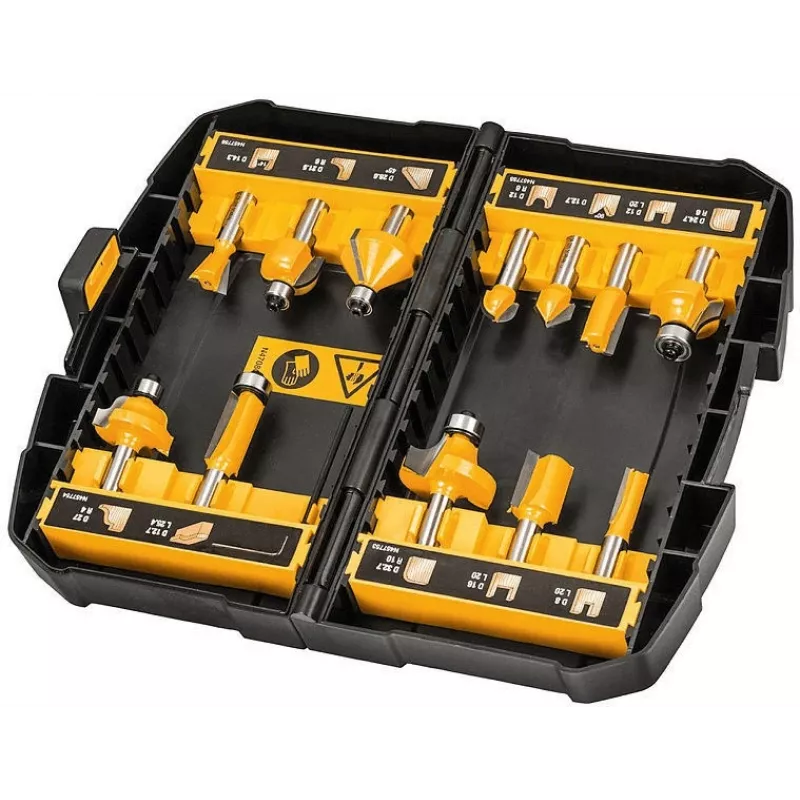 DeWalt DT90016-QZ set di frese, 12 pezzi