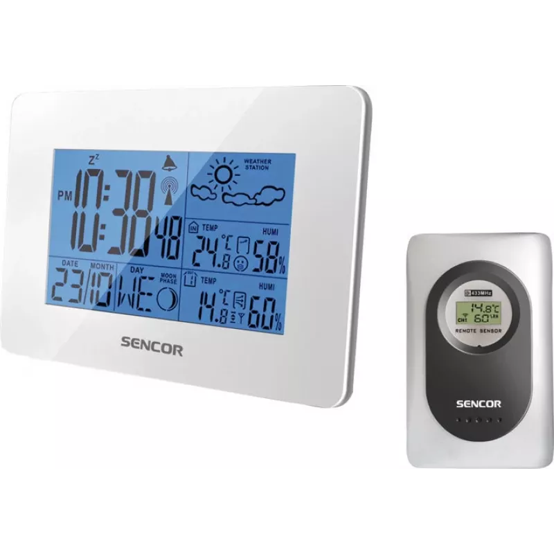 Sencor SWS 50/51 WH Stazione meteorologica con sensore wireless, bianca