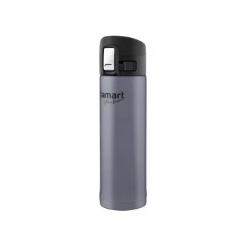 Tazza termica LAMART LT4044 0,42 L acciaio inox doppia parete isolata sottovuoto, coperchio a scatto, Ø 6,4 cm