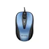 Mouse USB con cavo, 4 tasti, ottico, simmetrico, blu