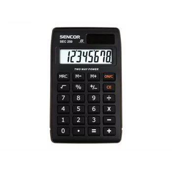 Calcolatrice SENCOR SEC 250, LCD a 8 cifre, Dual-Power