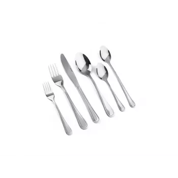 Set di posate LAMART LT5006 – set di posate in acciaio inox da 48 pezzi, include cucchiai, coltelli, forchette, cucchiaini, forchette da dessert, cucchiai lunghi