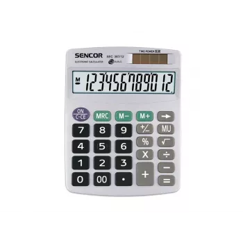 Calcolatrice SEC 367/12 da tavolo, 12 cifre LCD
