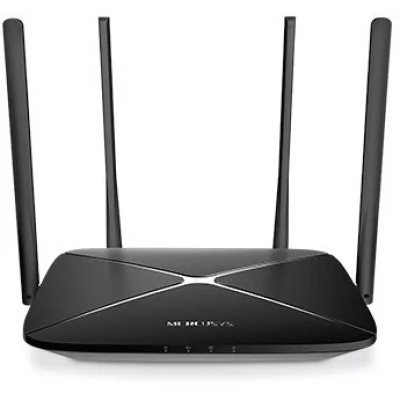 Router Mercusys AC12G dual band Gigabit Wi-Fi 5, nero