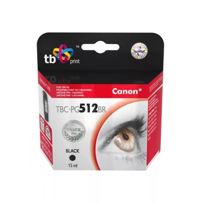 Inchiostro per Canon MP 480 nero rigenerato TBC-PG512BR