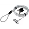 Cavo di sicurezza LogiLink NBS009 per notebook con chiave, 1,8 m, T-bar, 1,5 cm, 2 chiavi, slim, argento