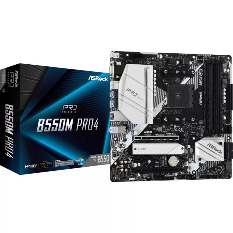 Scheda madre ASRock B550M Pro4 AM4 Micro-ATX