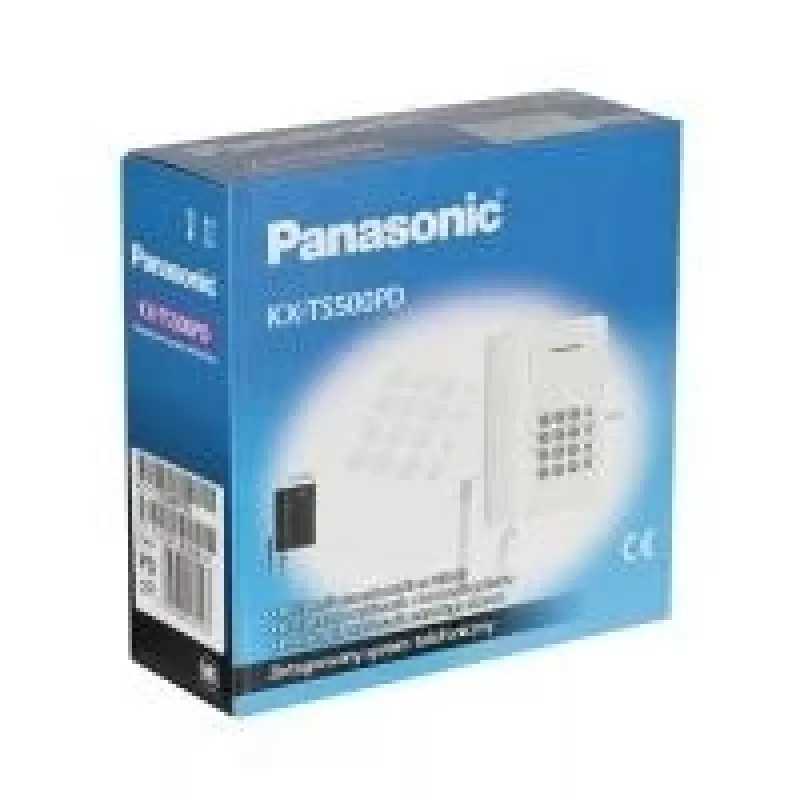 Telefono con filo Panasonic KX-TS500 nero con identificazione chiamante e vivavoce