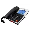 Maxcom telefono con filo da scrivania, nero