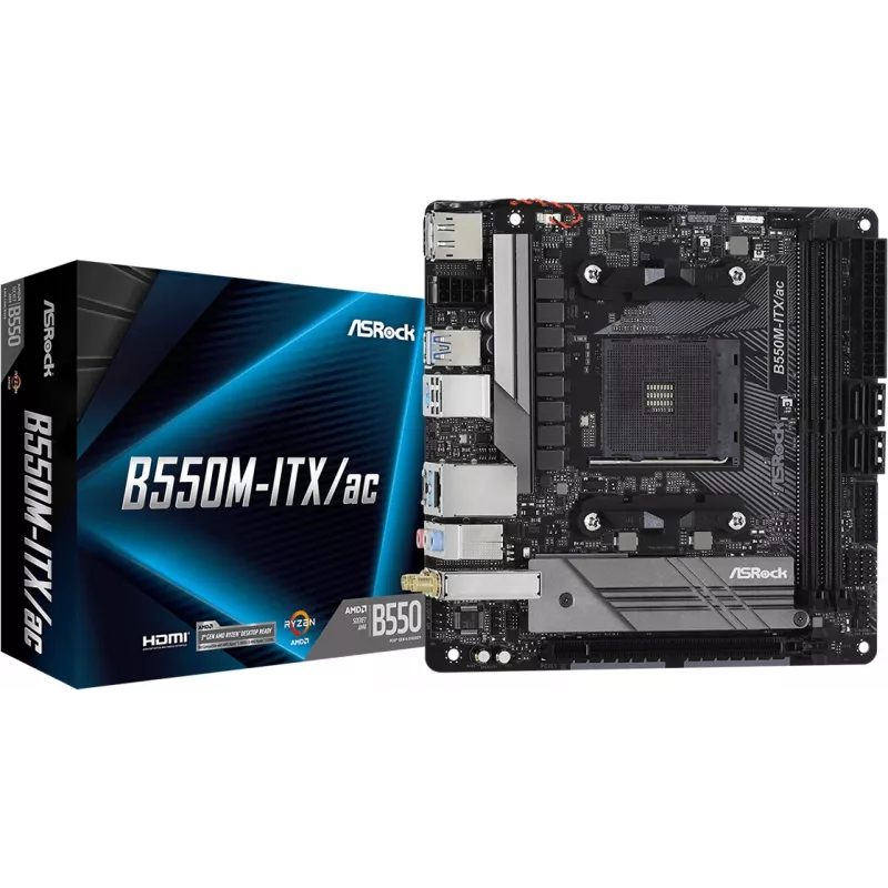 Scheda madre ASRock B550M-ITX/ac AMD B550 Socket AM4 Mini ITX