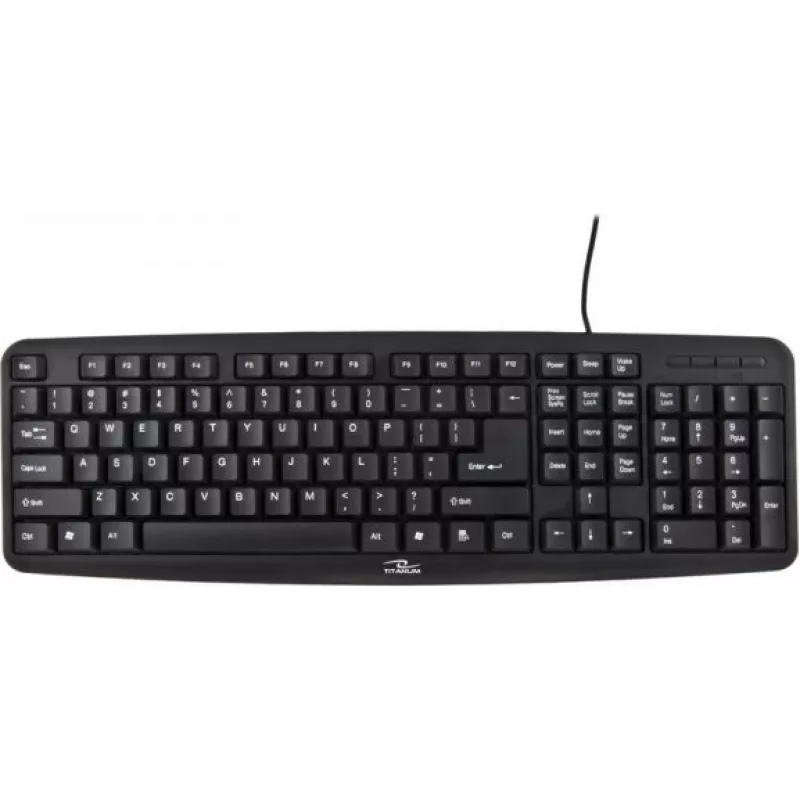 Tastiera Titanum Tk102 PS/2 nera US Qwerty