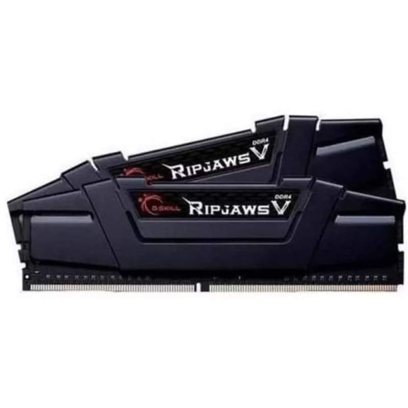 DIMM 16 GB DDR4-3600 (2x 8 GB) Dual-Kit, memoria RAM nera, F4-3600C18D-16GVK, Ripjaws V, INTEL XMP