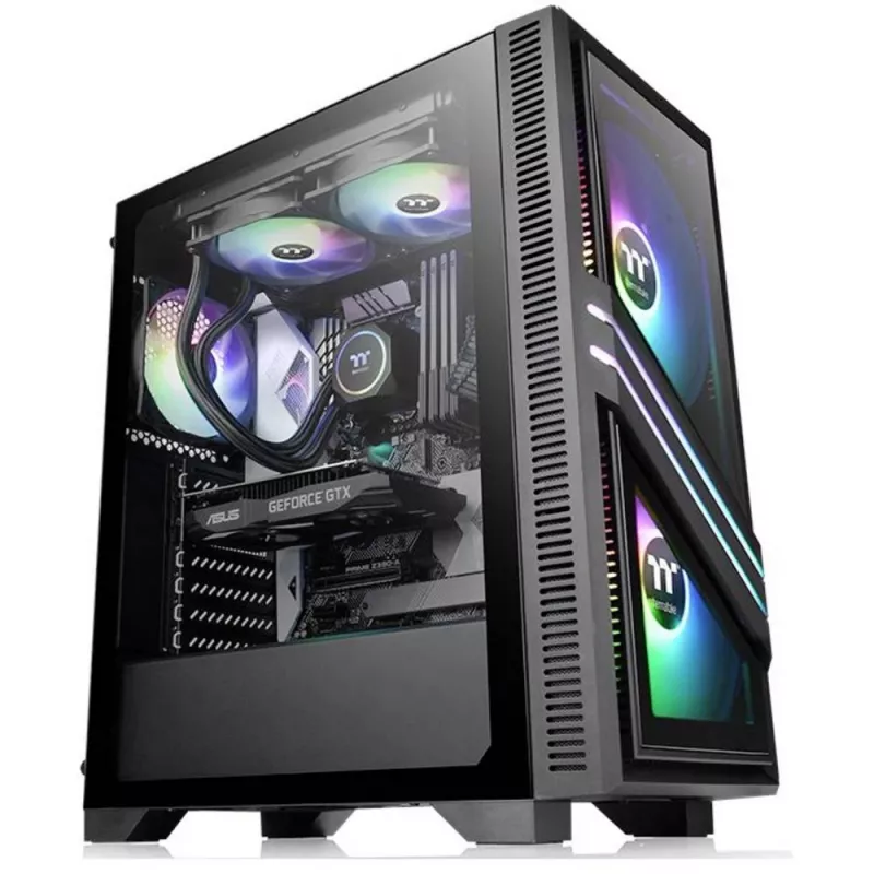 Case per PC Thermaltake Versa T35 TG RGB Midi Tower nero